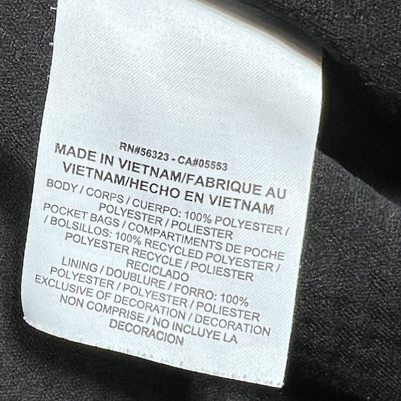 Nike Sweatshirt Womens Medium Black Full Zip Athletic Zipper Pockets Top Jacket - Picture 11 of 13